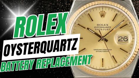 rolex oyster quartz battery repair